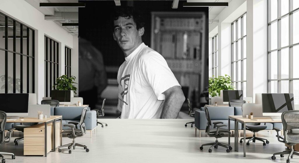 Ayrton Senna © Didier Charre impression sur toile tendue Clipso