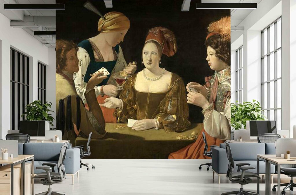 Le Tricheur à l'as de carreau Impression sur toile tendue Clipso
